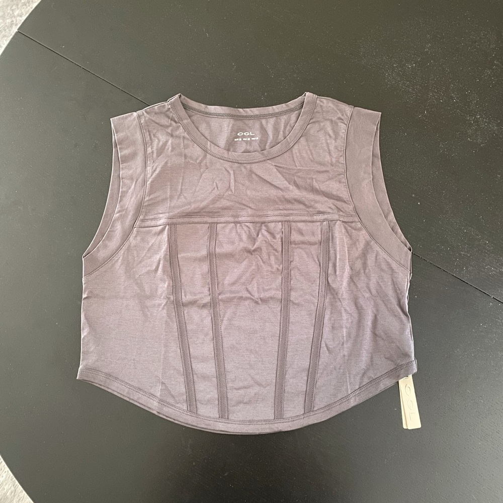 OGL PearlCotton™ Curved Hem Corset Style Relaxed Tank